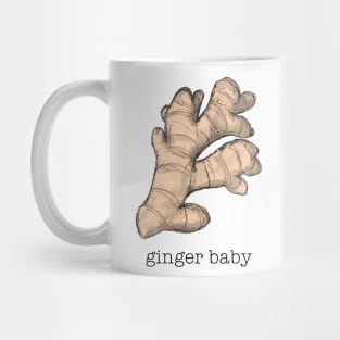 Ginger Baby illustration with Words Mug